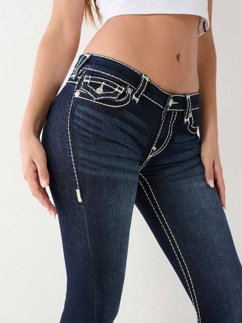 Vaqueros Acampanados True Religion Joey Low Rise Mujer Gris Oscuro | Colombia-YKRISME40