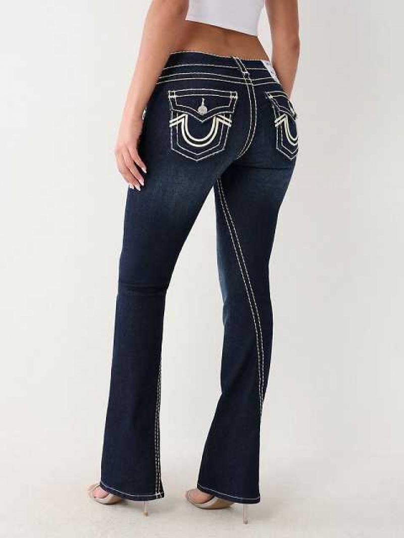 Vaqueros Acampanados True Religion Joey Low Rise Mujer Gris Oscuro | Colombia-YKRISME40