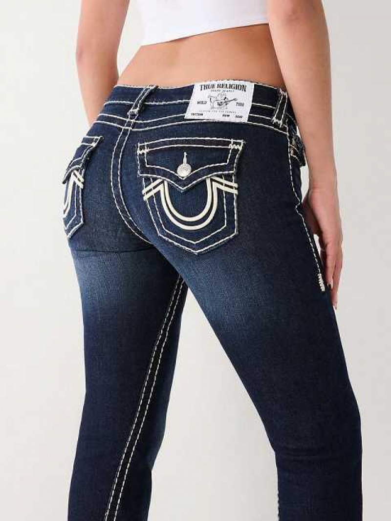 Vaqueros Acampanados True Religion Joey Low Rise Mujer Gris Oscuro | Colombia-YKRISME40