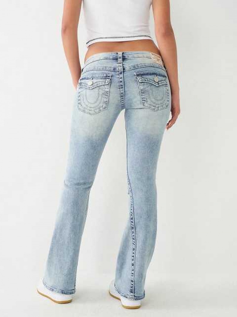 Vaqueros Acampanados True Religion Joey Low Rise Mujer Azules Claro | Colombia-SBKMJEU67