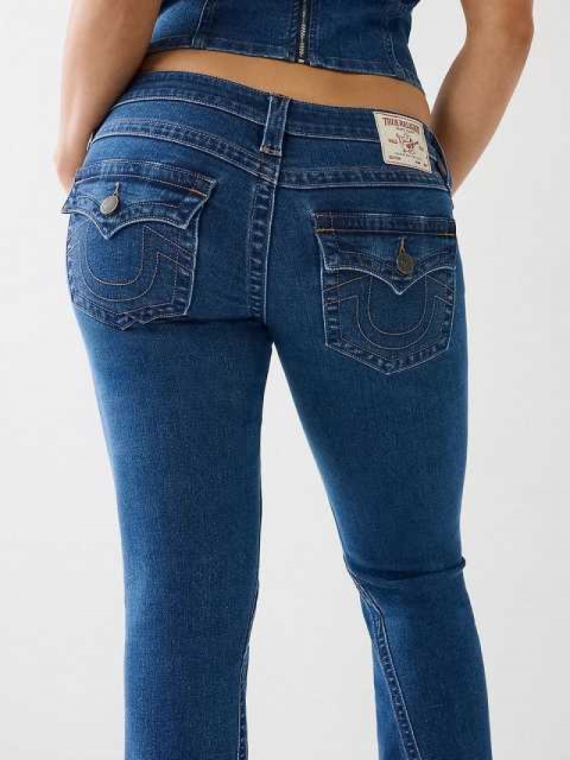 Vaqueros Acampanados True Religion Joey Low-rise Seaming Mujer Azules Oscuro | Colombia-AJTQPIE06