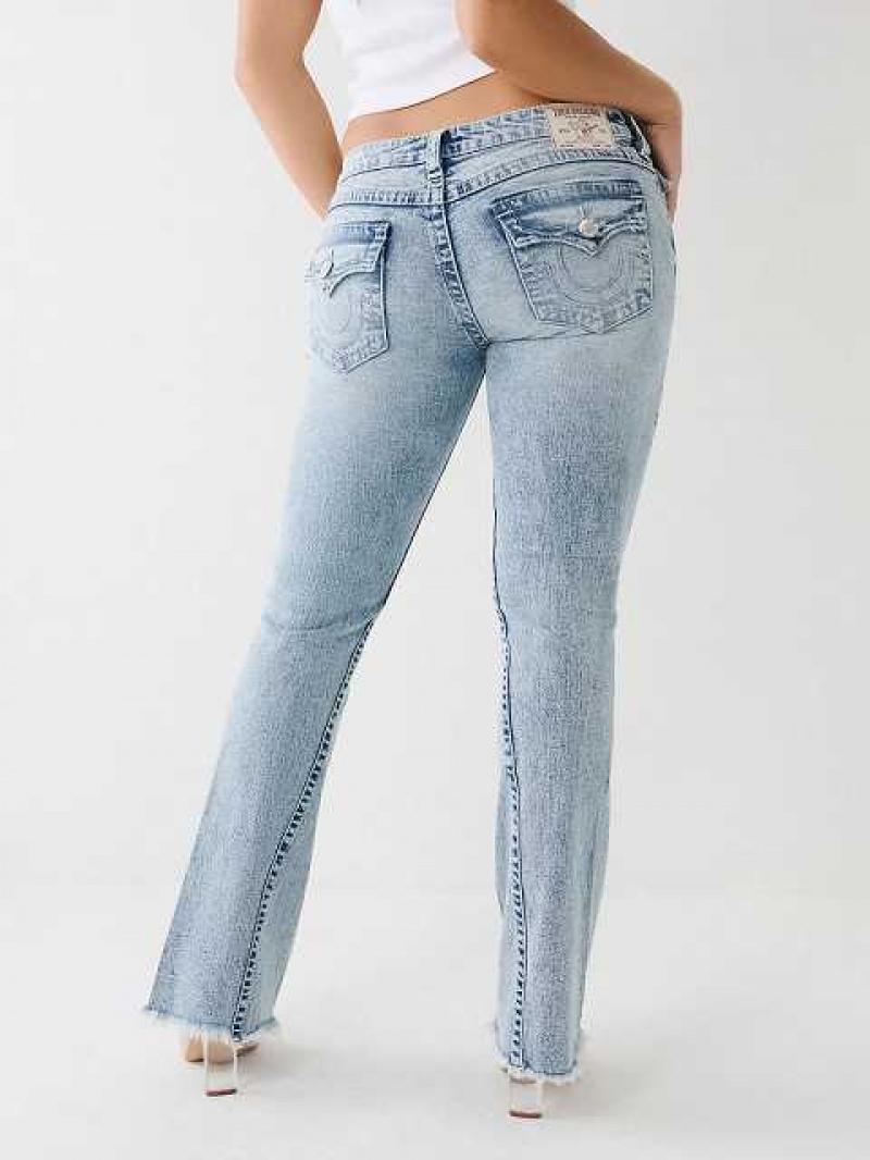 Vaqueros Acampanados True Religion Joey Distressed Low Rise Mujer Azules | Colombia-RGTEYZP62