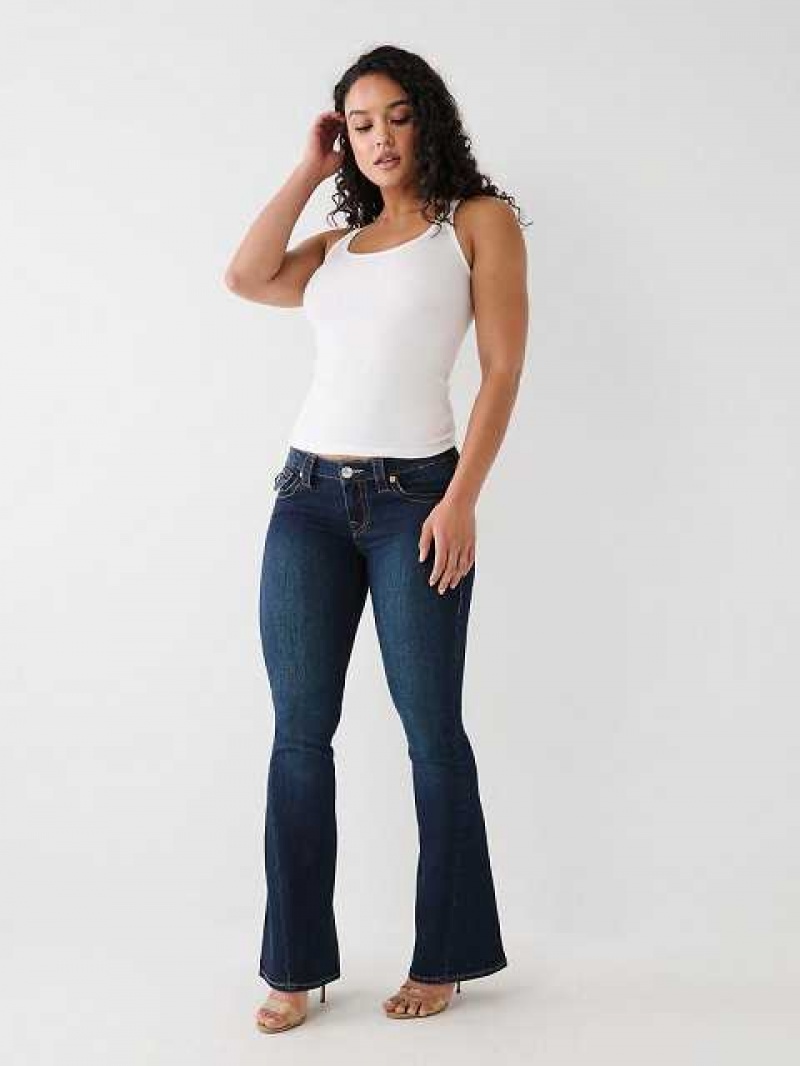 Vaqueros Acampanados True Religion Joey Low Rise Mujer Azules Oscuro | Colombia-JVLKROD56