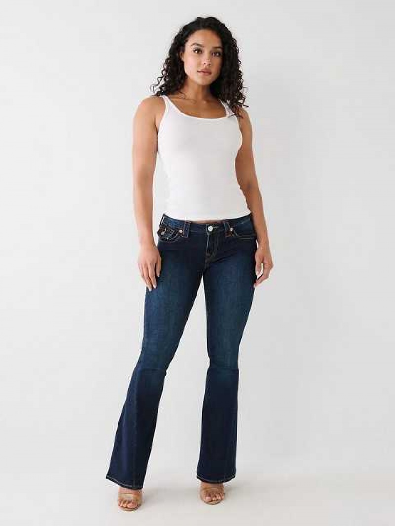 Vaqueros Acampanados True Religion Joey Low Rise Mujer Azules Oscuro | Colombia-JVLKROD56