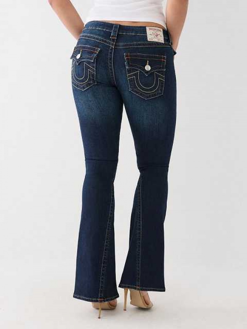 Vaqueros Acampanados True Religion Joey Low Rise Mujer Azules Oscuro | Colombia-JVLKROD56