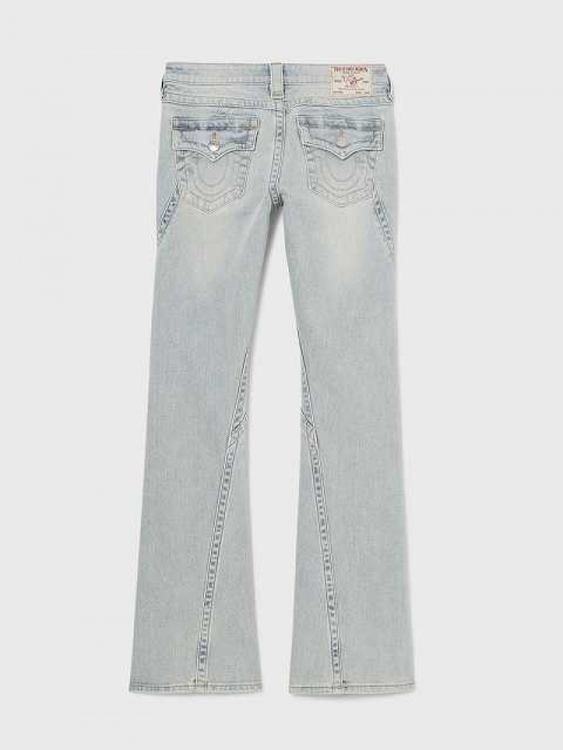 Vaqueros Acampanados True Religion Joey Lr Seaming Mujer Azules Claro | Colombia-VEOXZAC45