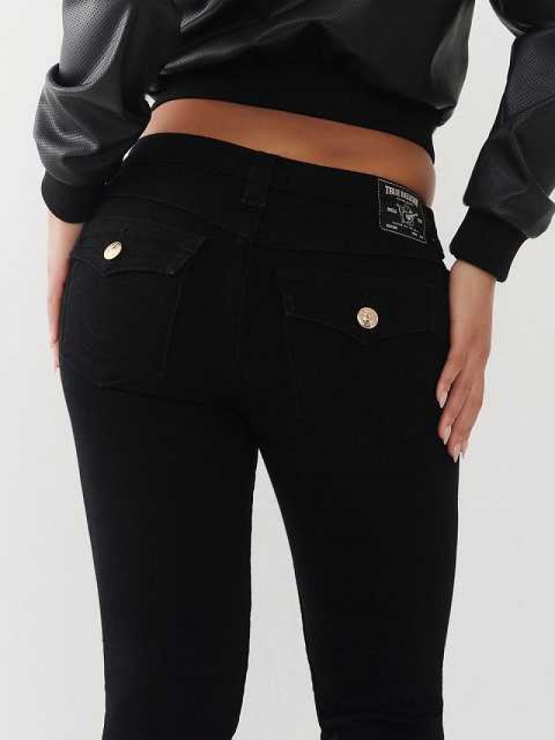 Vaqueros Acampanados True Religion Joey Mujer Negras | Colombia-TRYDLMC63