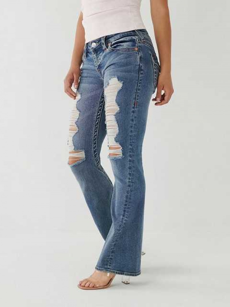 Vaqueros Acampanados True Religion Joey Low Rise Mujer Azules Claro | Colombia-KEFOAMV48