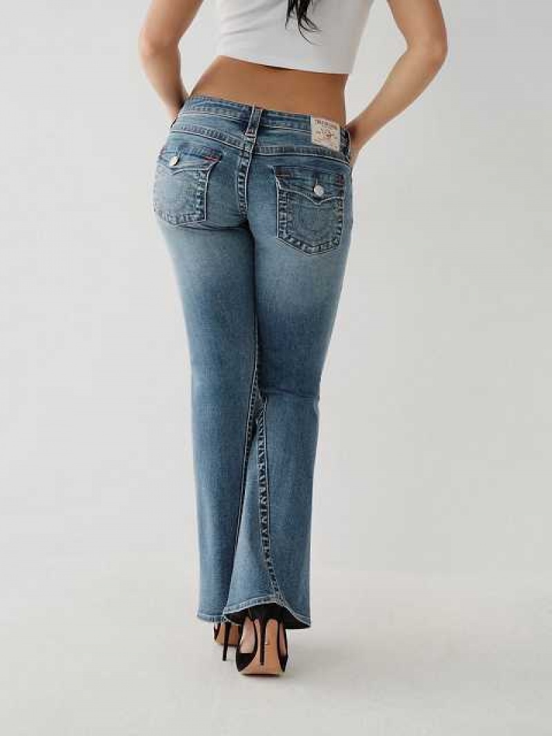 Vaqueros Acampanados True Religion Joey Low Rise Mujer Azules Claro | Colombia-KEFOAMV48