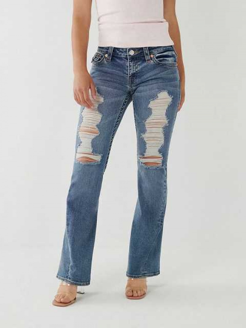 Vaqueros Acampanados True Religion Joey Low Rise Mujer Azules Claro | Colombia-KEFOAMV48