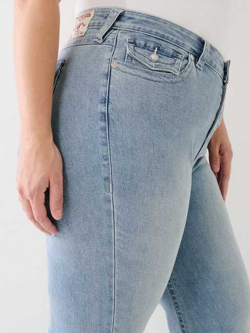 Vaqueros Acampanados True Religion Plus Joey Low Rise Mujer Azules | Colombia-ECIXFLO52