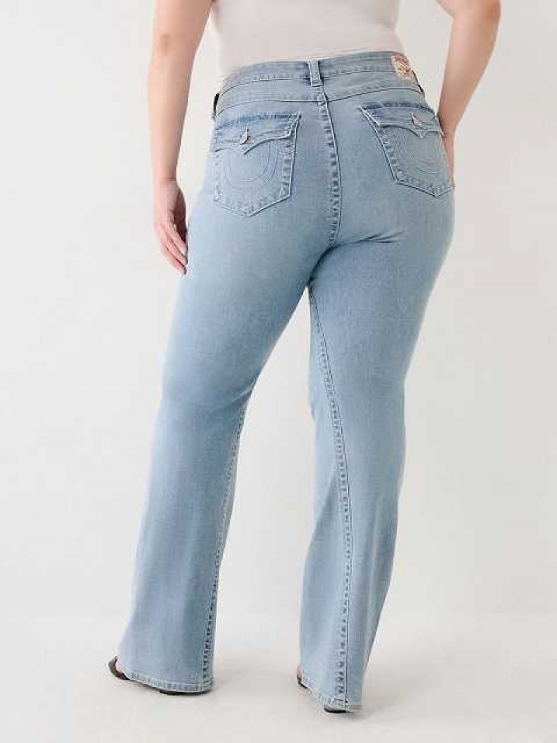 Vaqueros Acampanados True Religion Plus Joey Low Rise Mujer Azules | Colombia-ECIXFLO52