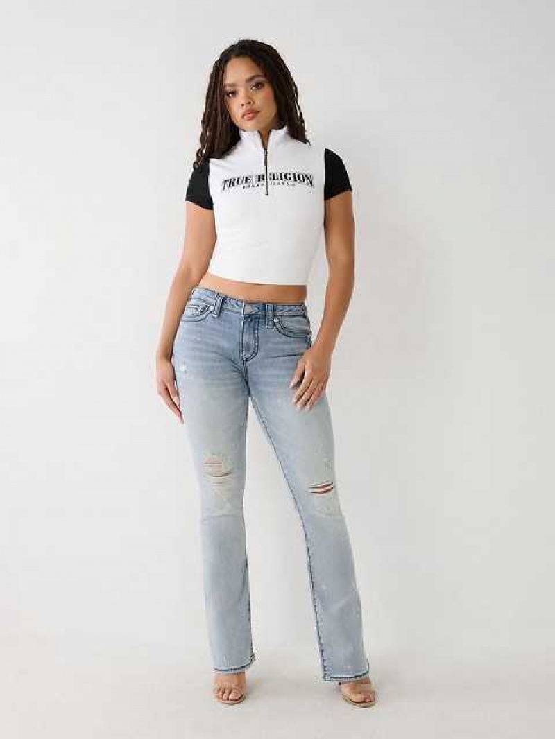 Vaqueros Bootcut True Religion Becca Big T Stitch Mujer Aquarius | Colombia-USNJCMY50