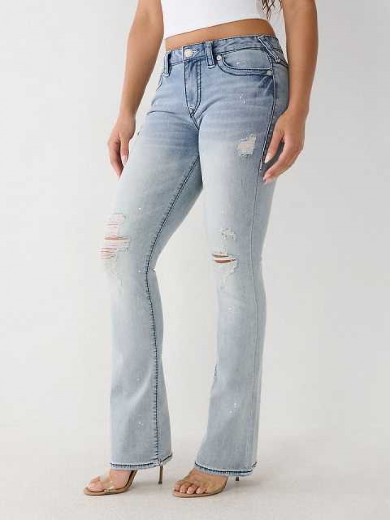 Vaqueros Bootcut True Religion Becca Big T Stitch Mujer Aquarius | Colombia-USNJCMY50