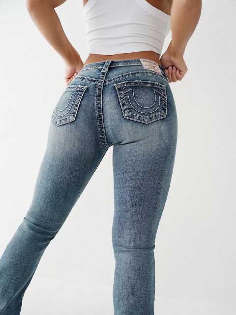 Vaqueros Bootcut True Religion Becca Big T Stitch Mujer Naranjas | Colombia-JLNQGEZ14