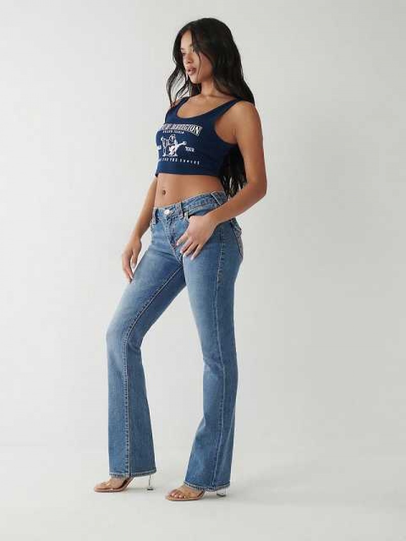 Vaqueros Bootcut True Religion Becca Big T Stitch Mujer Azules | Colombia-ALEXYNU69