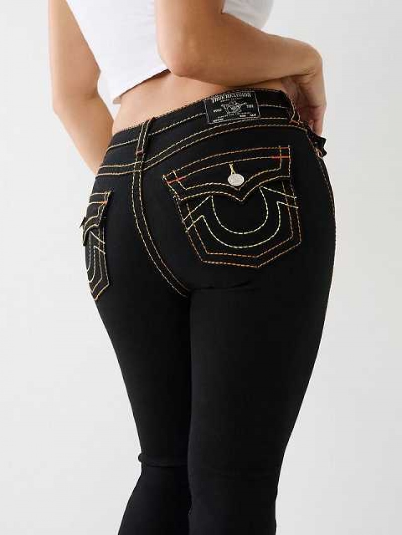 Vaqueros Bootcut True Religion Becca Mid Rise Mujer Negras | Colombia-FQIKSCD20