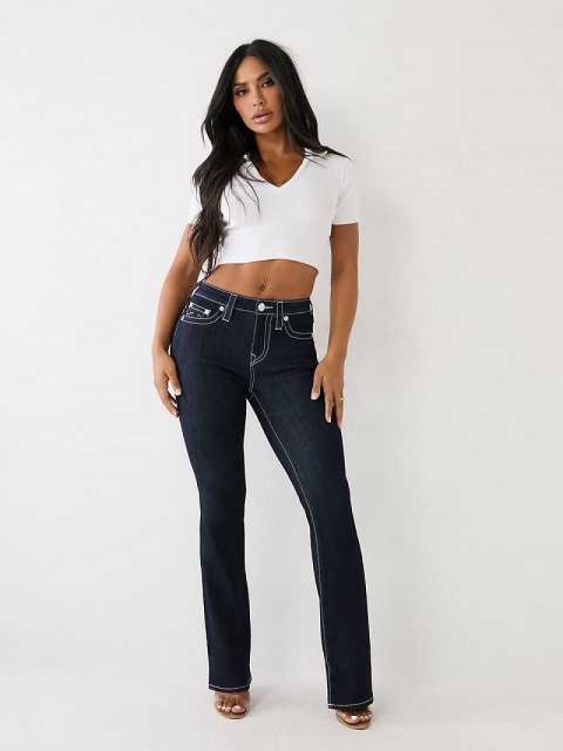 Vaqueros Bootcut True Religion Becca Mid-rise Mujer Body Rinse | Colombia-YXOFCLK46