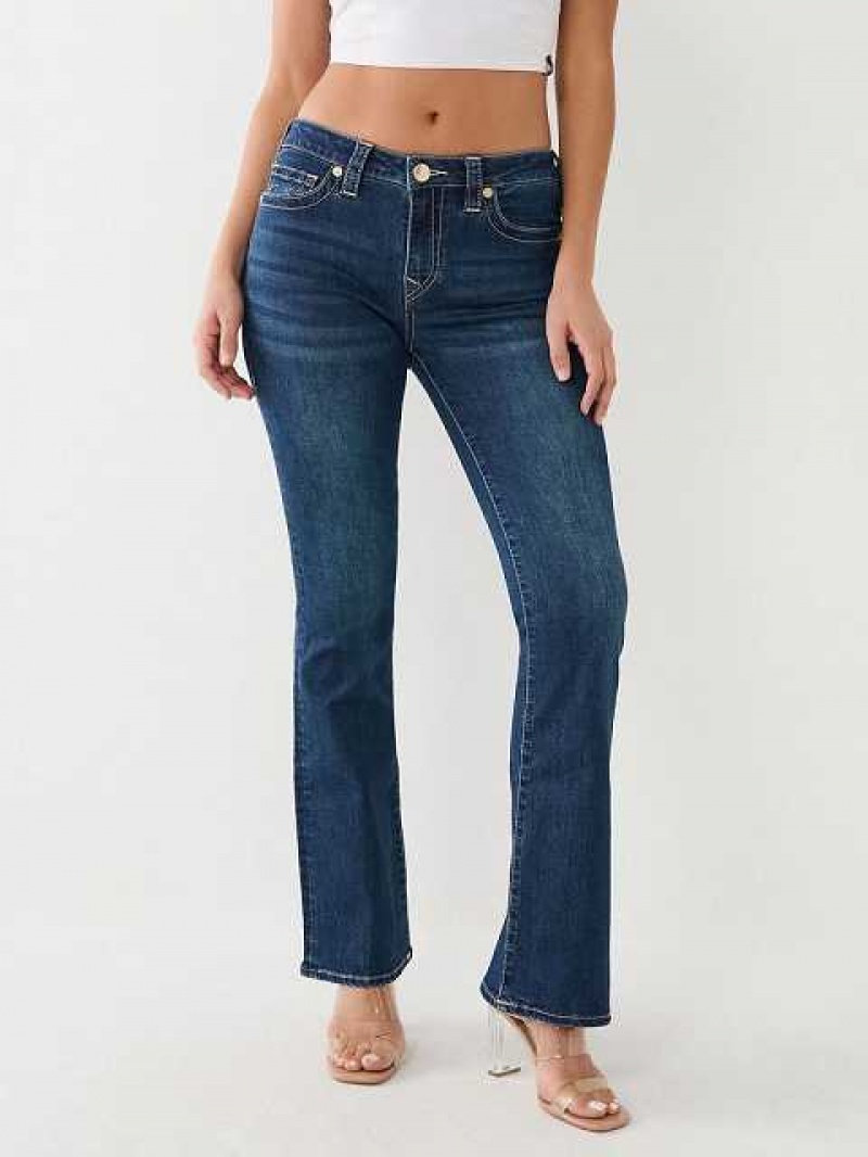 Vaqueros Bootcut True Religion Becca Mid Rise Single Needle Mujer Azules Oscuro | Colombia-UQDZNSO90