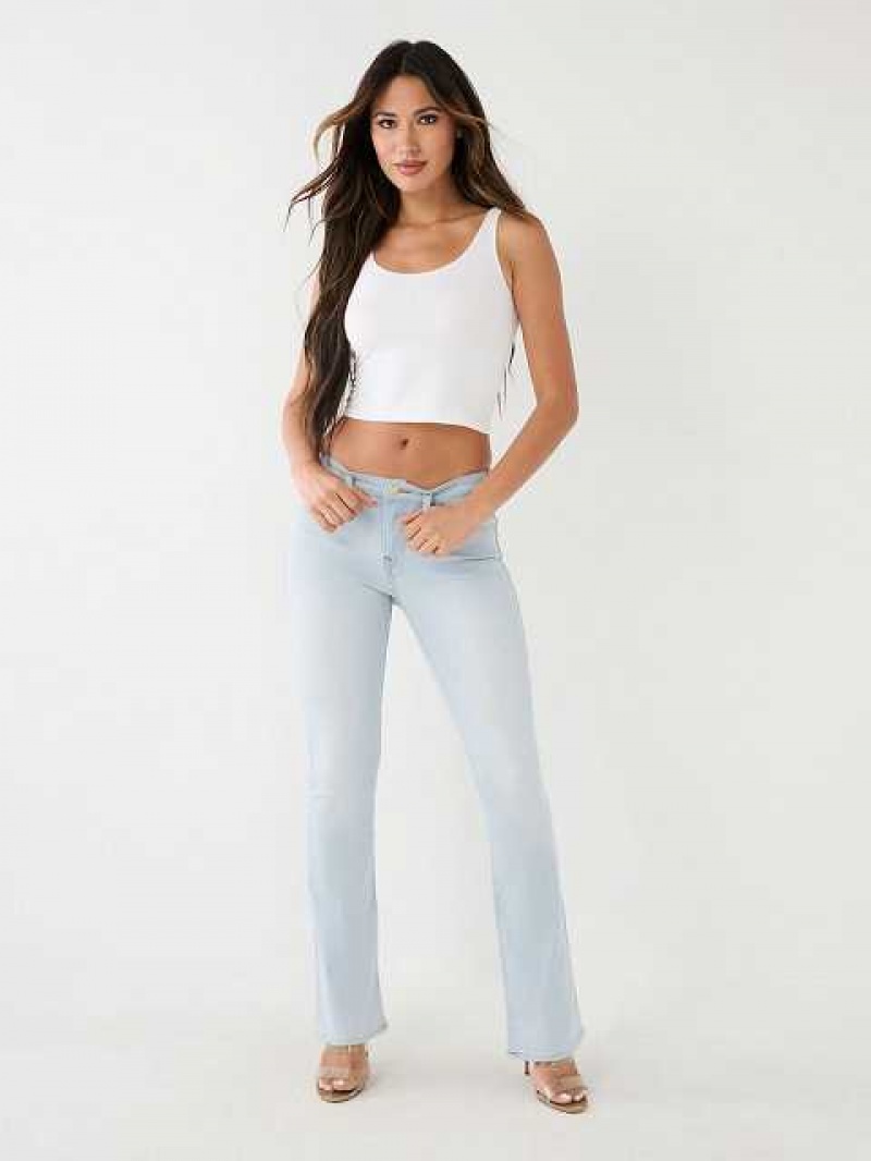 Vaqueros Bootcut True Religion Becca Mujer Azules Claro | Colombia-WRSQJXE43