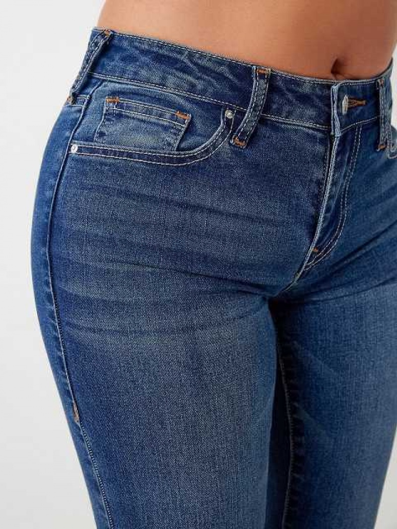 Vaqueros Bootcut True Religion Becca Raw Hem Mujer Azules | Colombia-UEHDSAN62