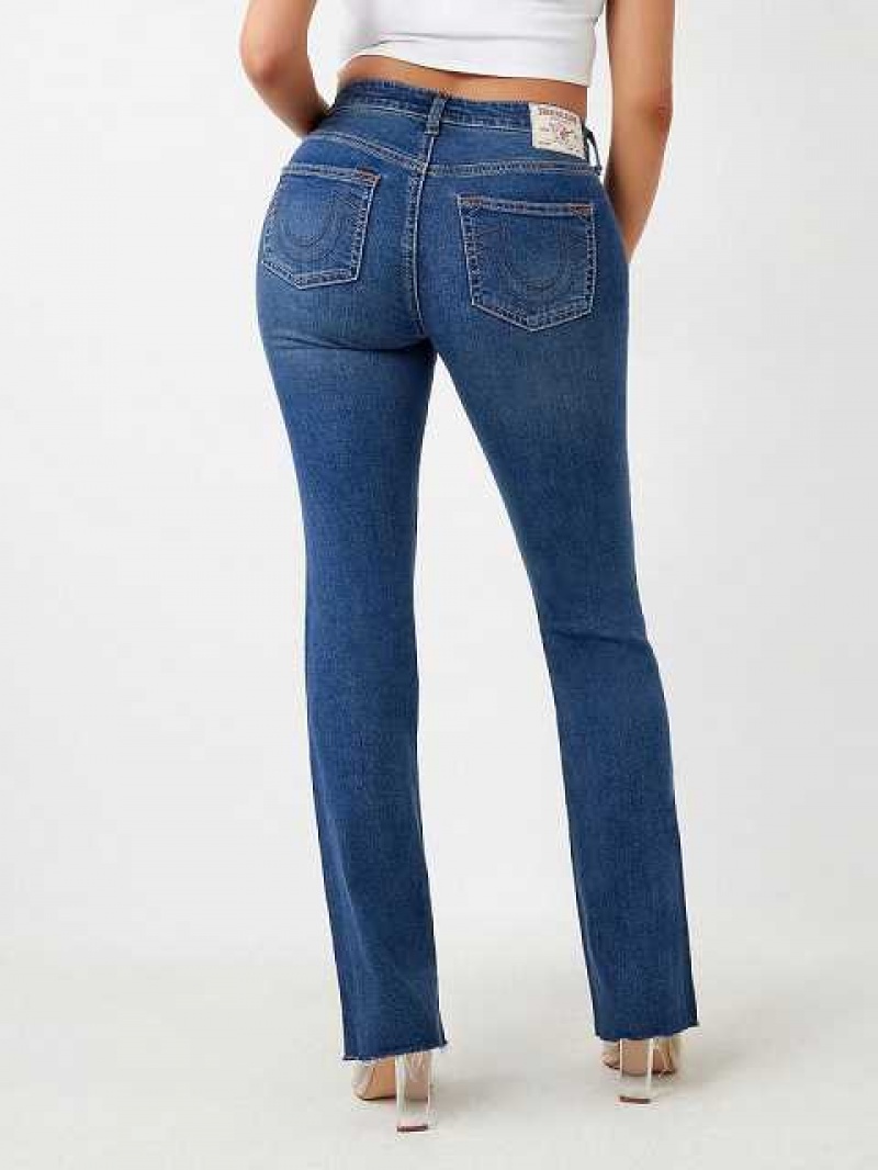 Vaqueros Bootcut True Religion Becca Raw Hem Mujer Azules | Colombia-UEHDSAN62