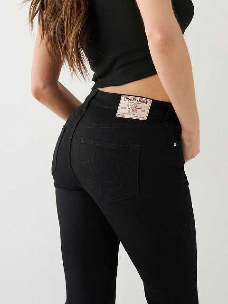 Vaqueros Bootcut True Religion Becca Raw Hem Mujer Negras | Colombia-UXGRMPS15