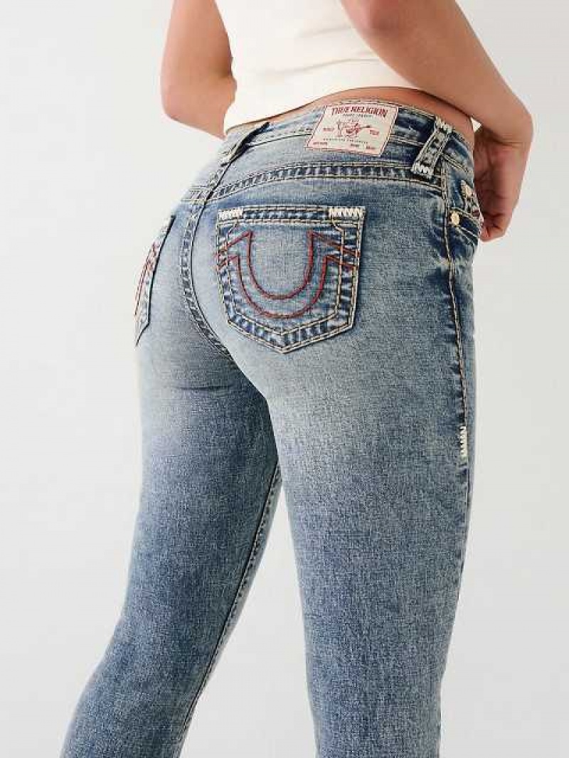 Vaqueros Bootcut True Religion Becca Super T Stitch Mujer Azules | Colombia-DOJMRZI72