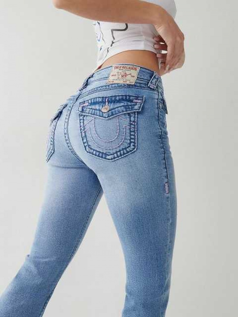 Vaqueros Bootcut True Religion Becca Super T Stitch Mujer Azules | Colombia-QAUFEPD17