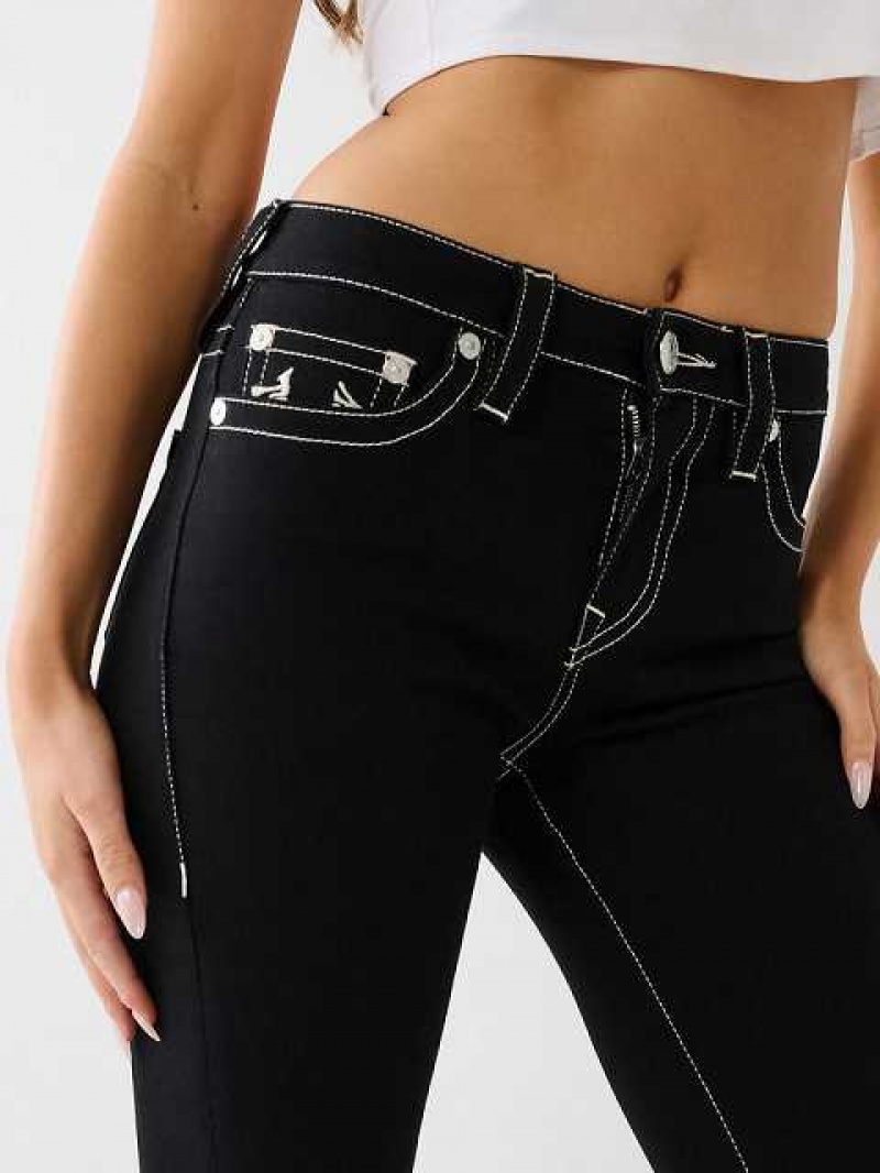 Vaqueros Bootcut True Religion Becca True Religion Mid Rise Mujer Negras | Colombia-HLNFDEV52