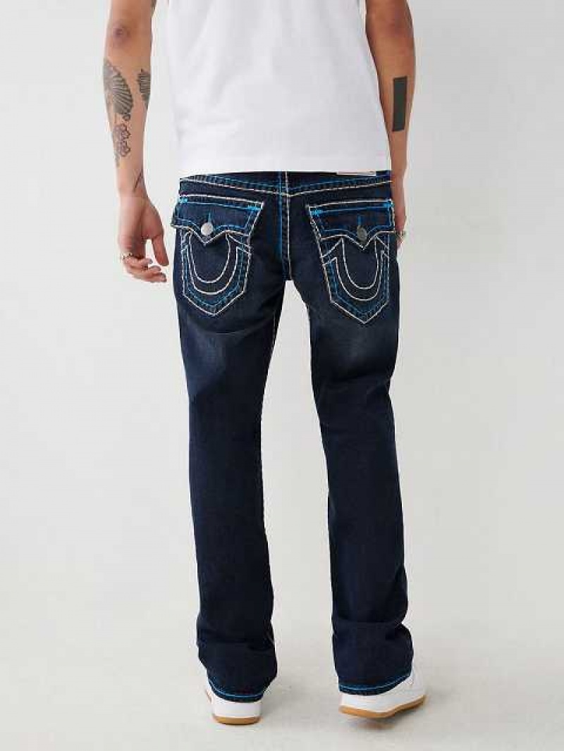 Vaqueros Bootcut True Religion Billy Super T Stitch Hombre Azules Oscuro | Colombia-RQZUTGO95