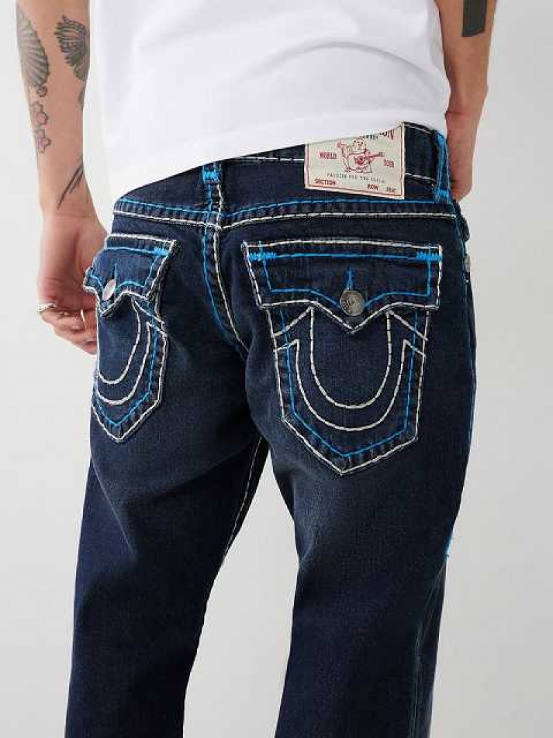 Vaqueros Bootcut True Religion Billy Super T Stitch Hombre Azules Oscuro | Colombia-EFYDJOU13