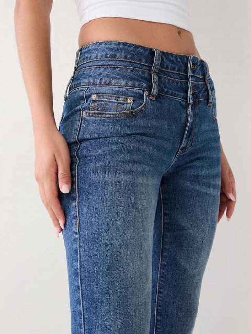 Vaqueros Bootcut True Religion Double Waisted Mujer Azules | Colombia-FNXYQLC85