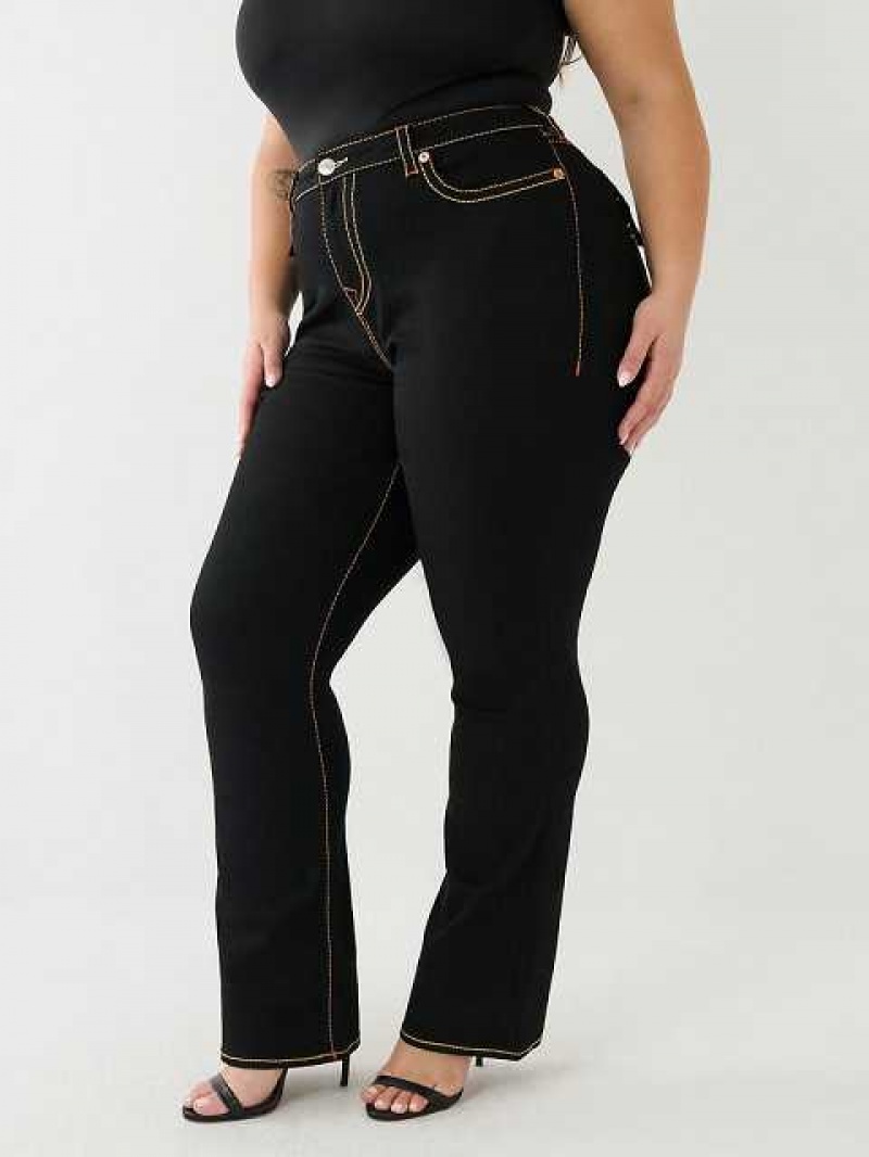 Vaqueros Bootcut True Religion Plus Becca Mujer Negras | Colombia-WOTBZQS07