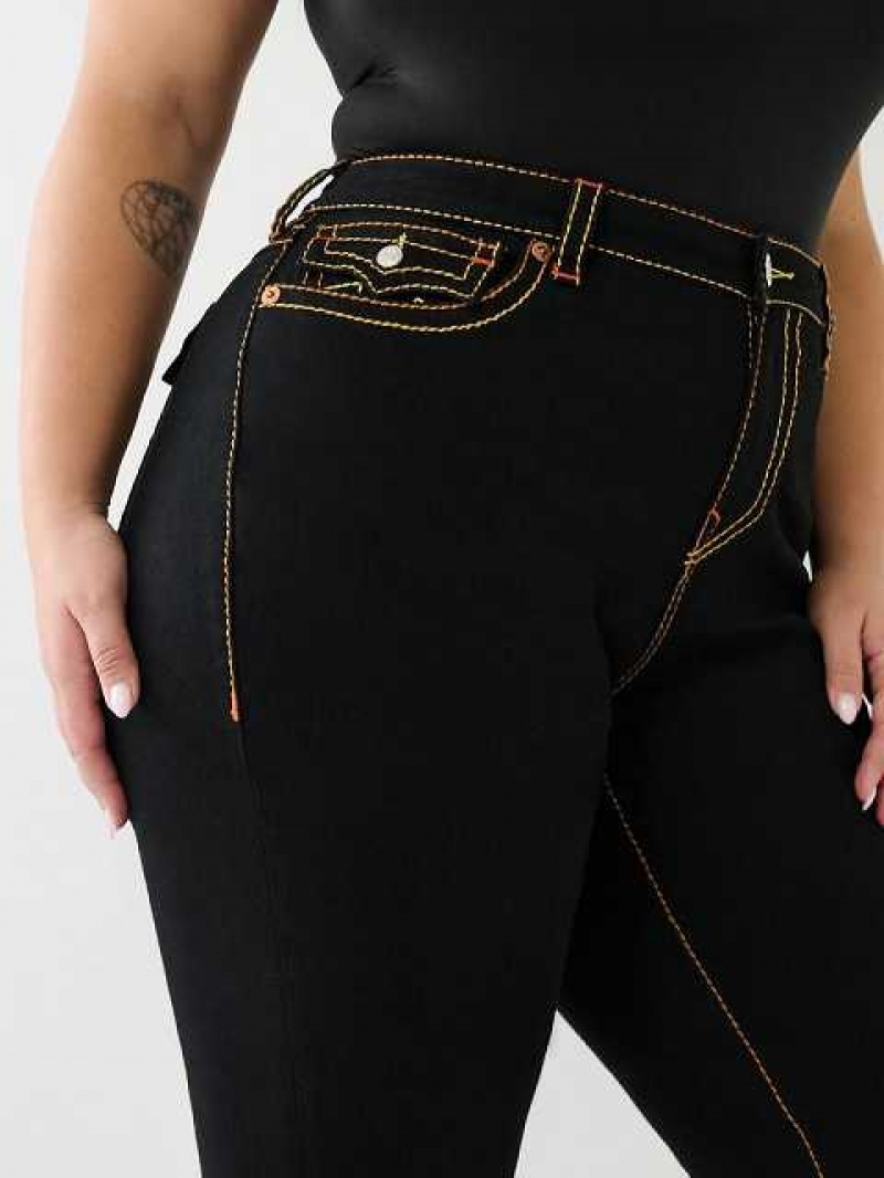 Vaqueros Bootcut True Religion Plus Becca Mujer Negras | Colombia-WOTBZQS07