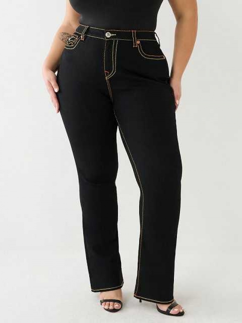 Vaqueros Bootcut True Religion Plus Becca Mujer Negras | Colombia-WOTBZQS07