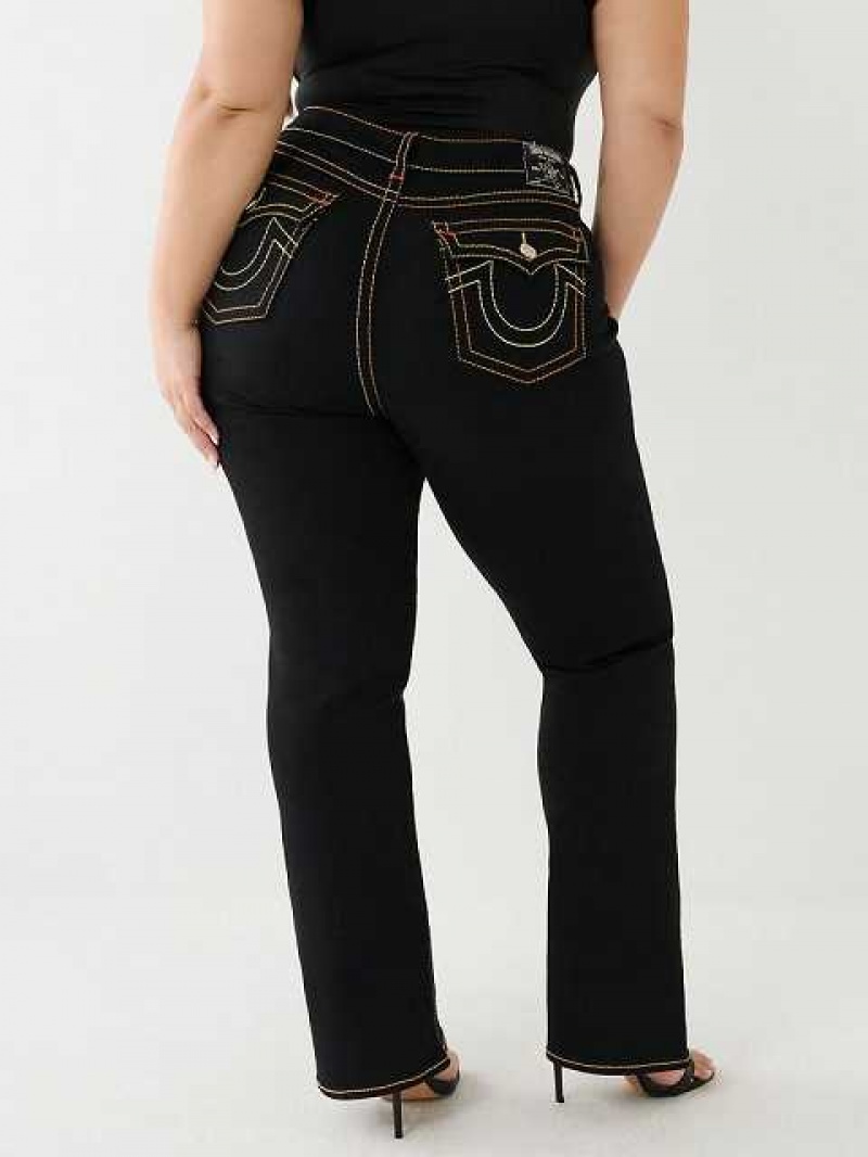 Vaqueros Bootcut True Religion Plus Becca Mujer Negras | Colombia-WOTBZQS07