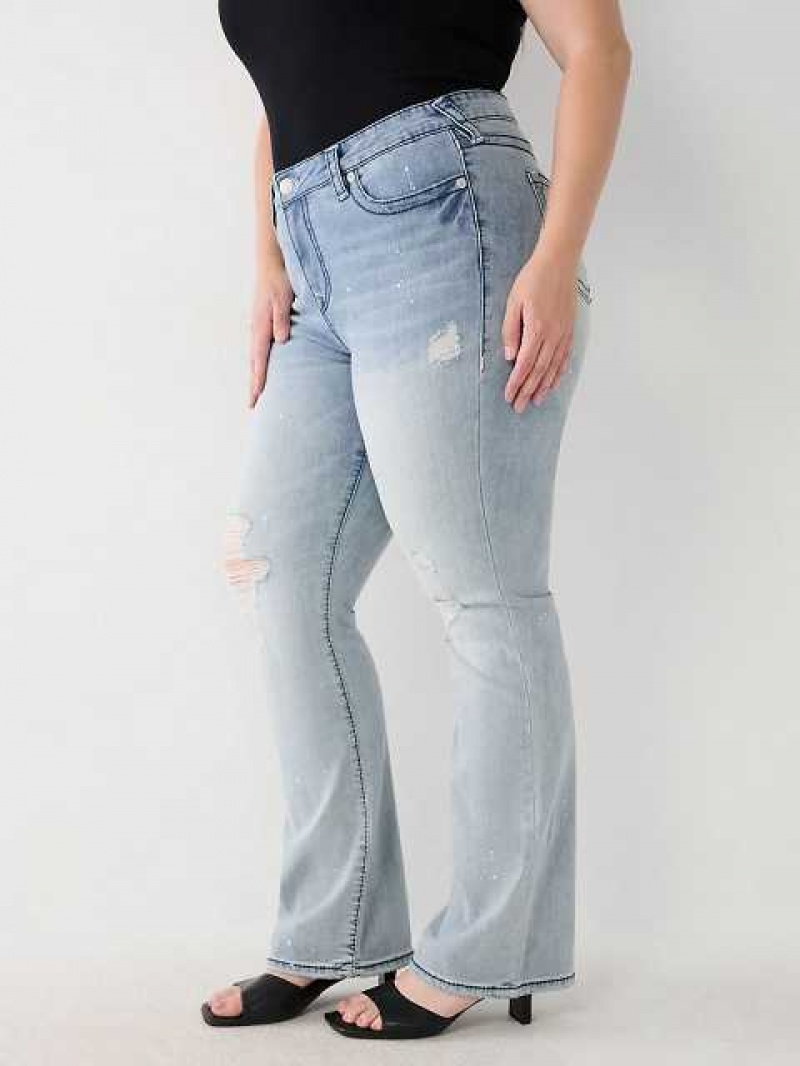 Vaqueros Bootcut True Religion Plus Becca Stitch Mujer Aquarius | Colombia-BPOTCYJ26