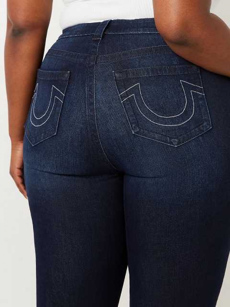 Vaqueros Bootcut True Religion Plus Becca High Rise Mujer Azul Marino | Colombia-SHYZWUC43