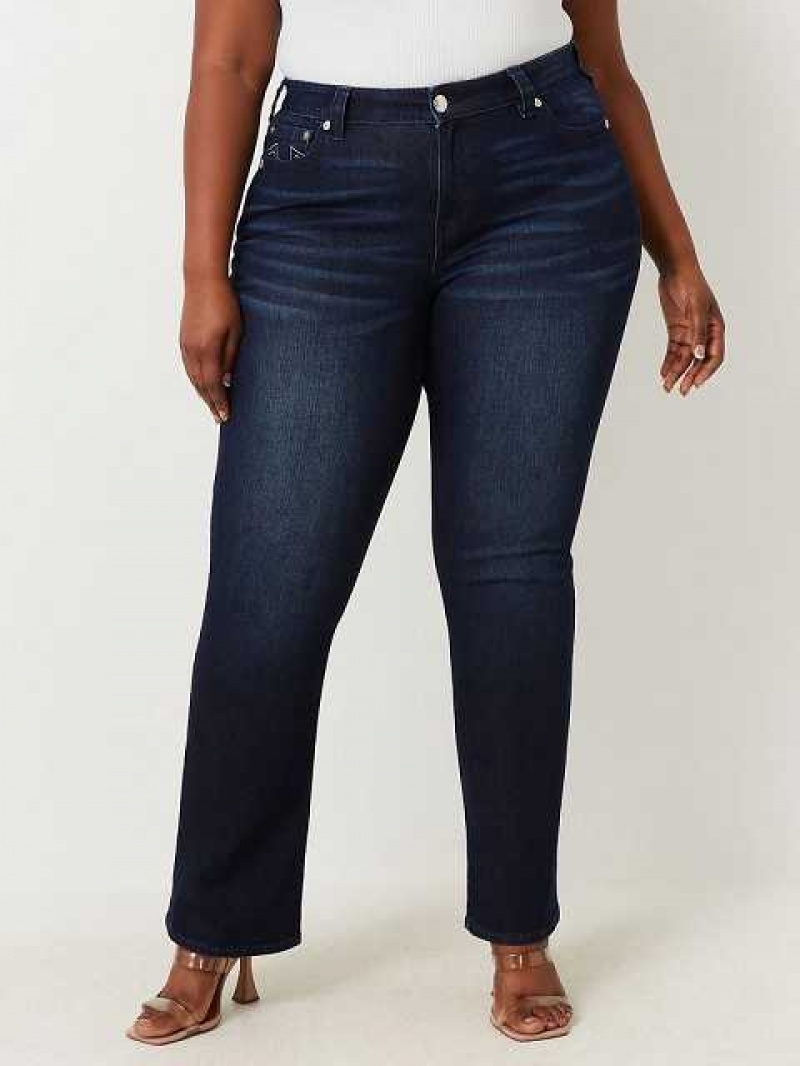 Vaqueros Bootcut True Religion Plus Becca High Rise Mujer Azul Marino | Colombia-SHYZWUC43