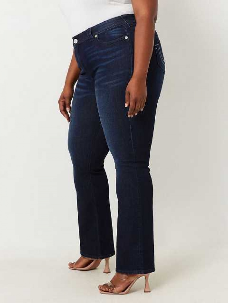 Vaqueros Bootcut True Religion Plus Becca High Rise Mujer Azul Marino | Colombia-SHYZWUC43