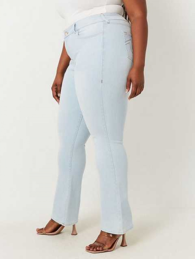 Vaqueros Bootcut True Religion Plus Becca Mid Rise Mujer Azules Claro | Colombia-QWGFUNH56