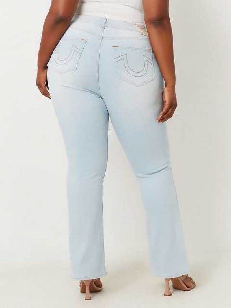 Vaqueros Bootcut True Religion Plus Becca Mid Rise Mujer Azules Claro | Colombia-QWGFUNH56