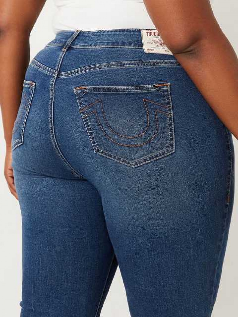 Vaqueros Bootcut True Religion Plus Becca Raw Hem Mujer Azules | Colombia-ADVFZSX35