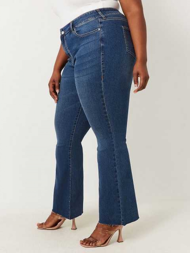 Vaqueros Bootcut True Religion Plus Becca Raw Hem Mujer Azules | Colombia-ADVFZSX35