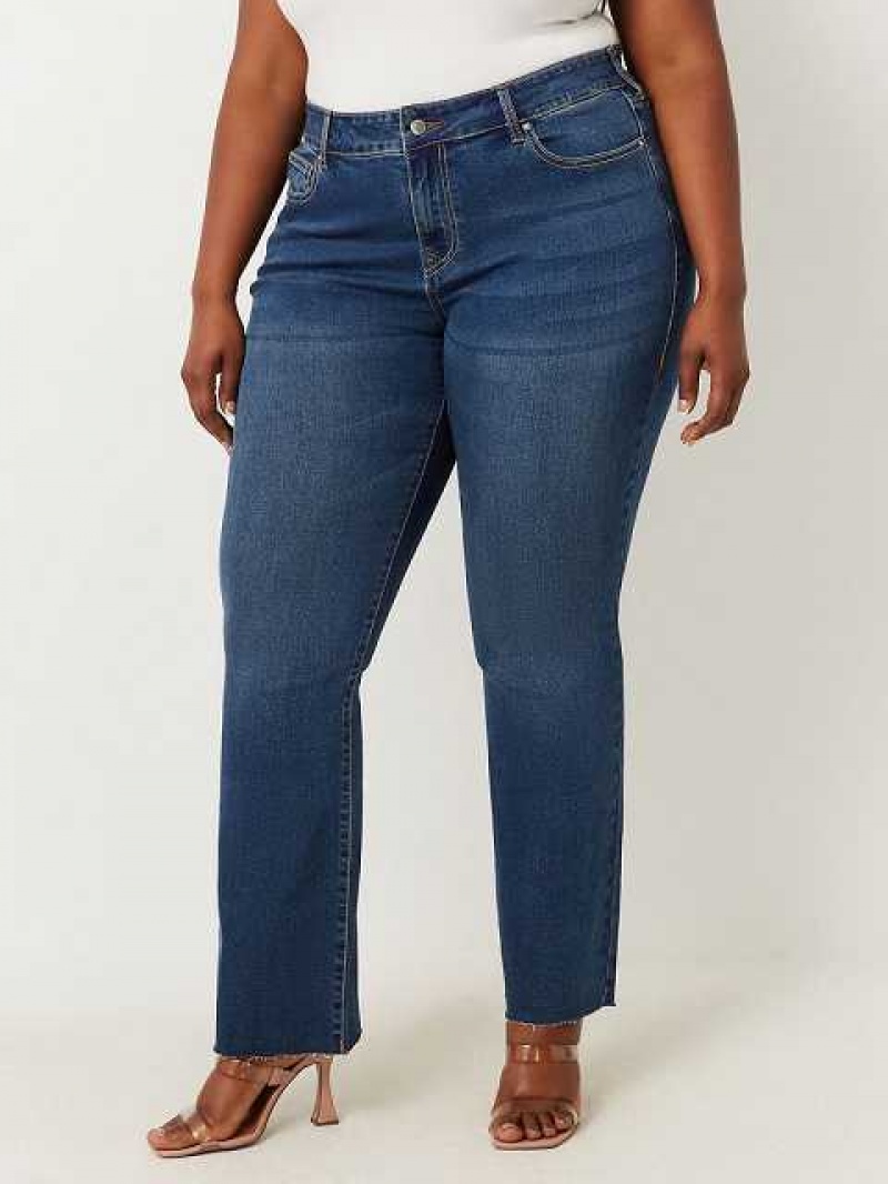 Vaqueros Bootcut True Religion Plus Becca Raw Hem Mujer Azules | Colombia-ADVFZSX35